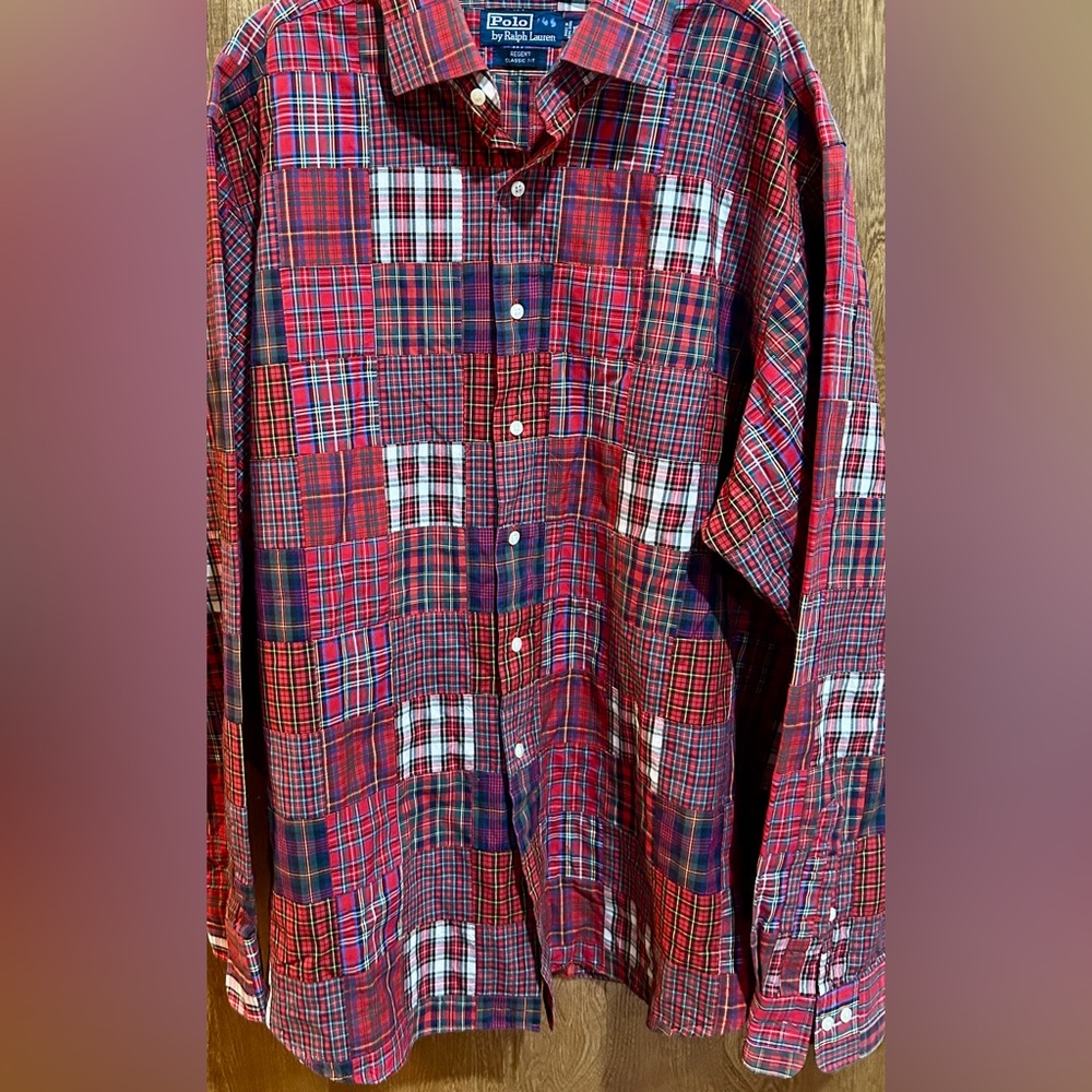 Collector’s Piece | Polo Patchwork Heavyweight Shirt – 18/XXL - Picture 7 of 7